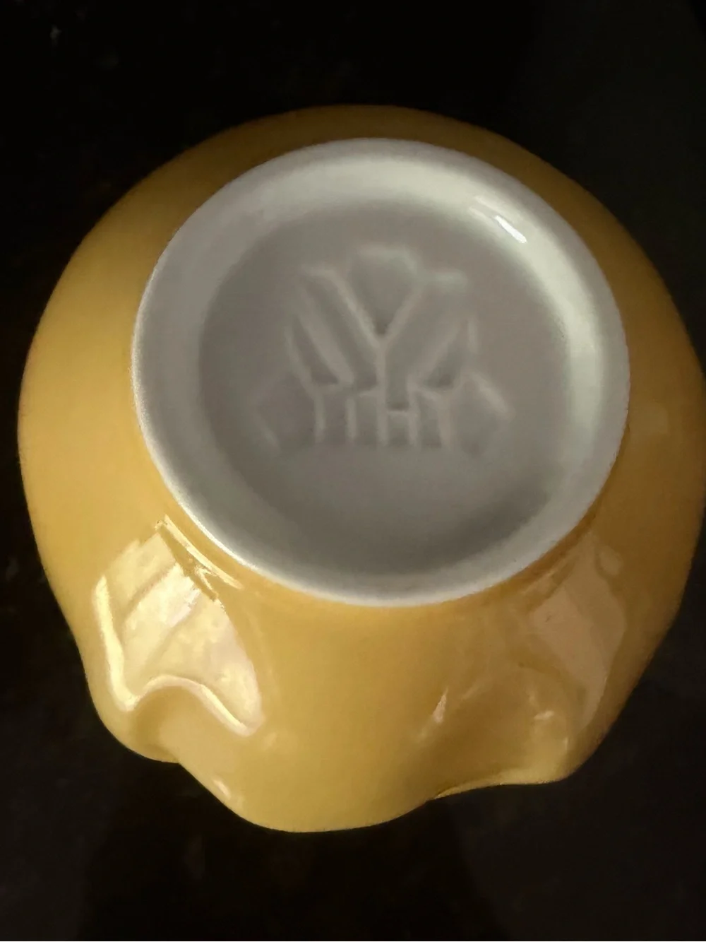FIFTYEIGHT Tasty Bowl Smiling Face Porcelain Bowl | Rare Yellow Combo | 16 oz - Picture 4 of 4